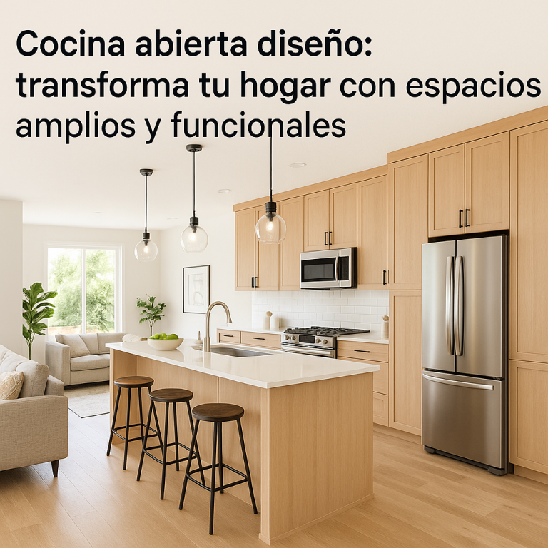 Cocina abierta diseño: transforma tu hogar con espacios amplios y ...