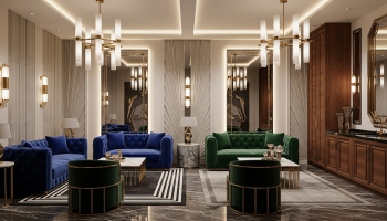Estilo Art Déco del siglo XXI: Terciopelo, dorados y glamour moderno.